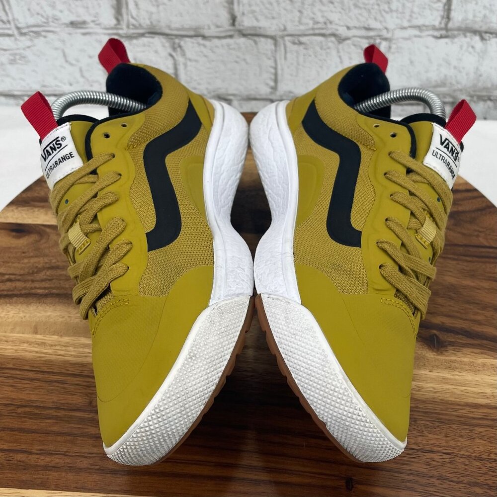 Vans Ultrarange Exo Mens 7.5 Yellow Mustard Black Skate Shoes 721356 - Picture 10 of 15